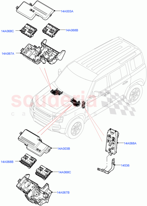 Part Diagram for Land Rover LR131705