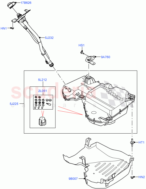 Part Diagram for Land Rover LR152198