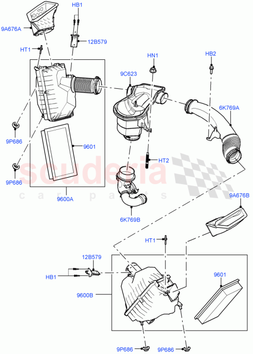 Part Diagram for Land Rover LR152135