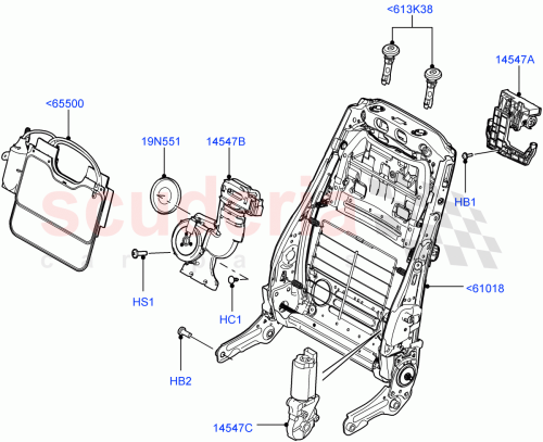 Part Diagram for Land Rover HHC500150