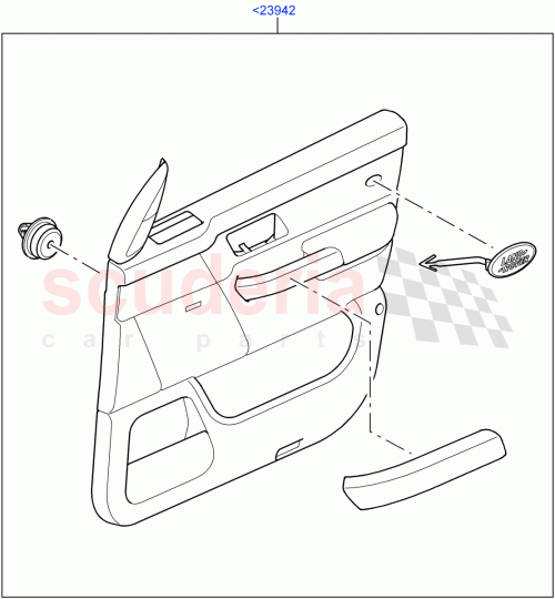 Part Diagram for Land Rover VBA500100