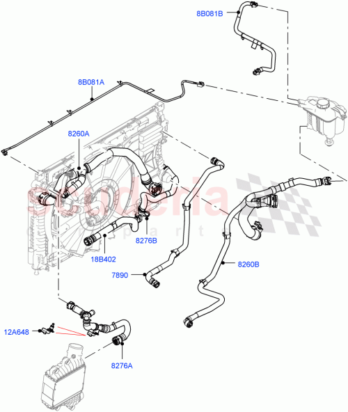 Part Diagram for Land Rover LR140113