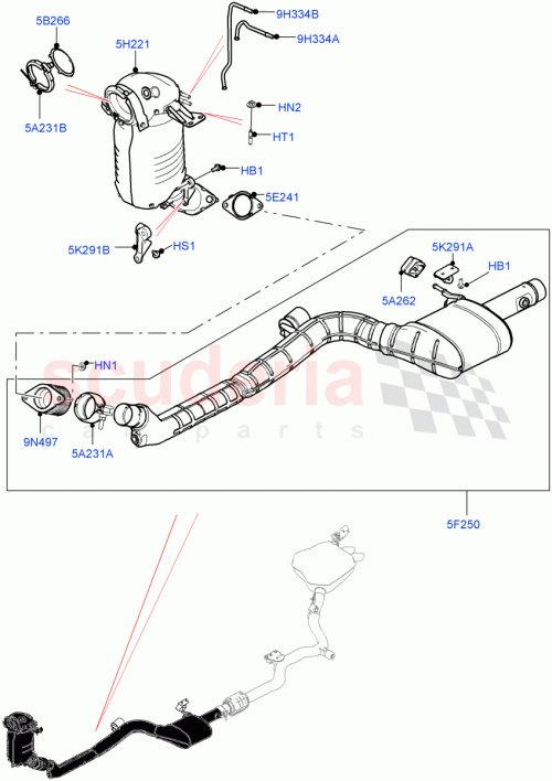 Part Diagram for Land Rover LR082724