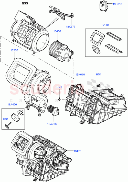 Part Diagram for Land Rover LR138576