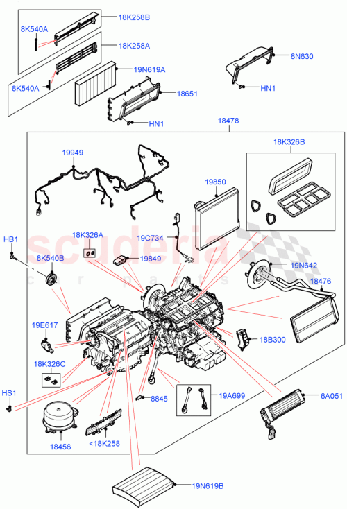 Part Diagram for Land Rover LR091737