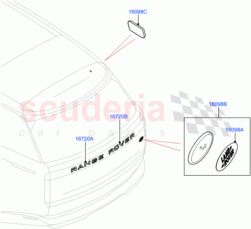Part Diagram for Land Rover LR154574