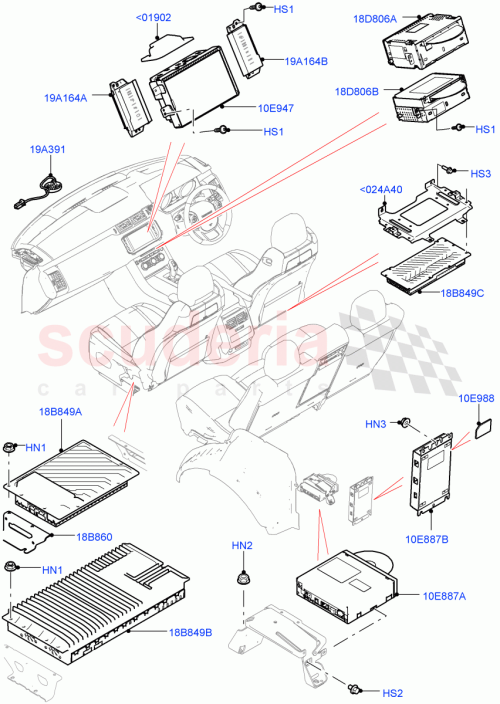 Part Diagram for Land Rover LR079558