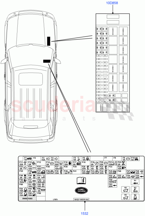 Part Diagram for Land Rover LR014296