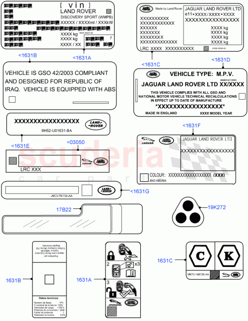 Part Diagram for Land Rover LR136926