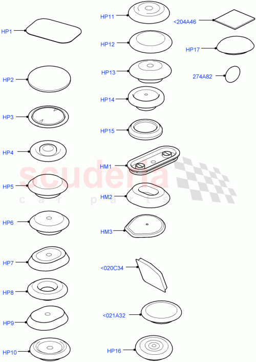 Part Diagram for Land Rover CKE500090