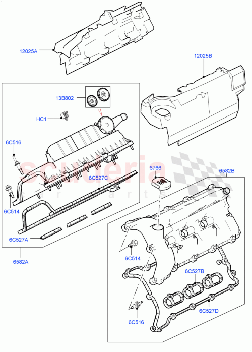 Part Diagram for Land Rover LR011220
