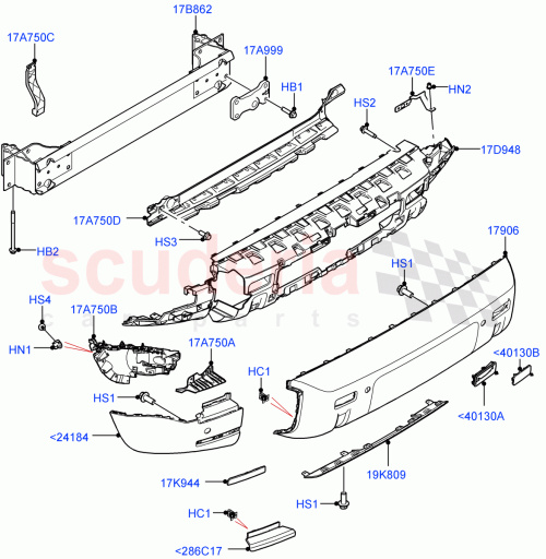 Part Diagram for Land Rover LR147172
