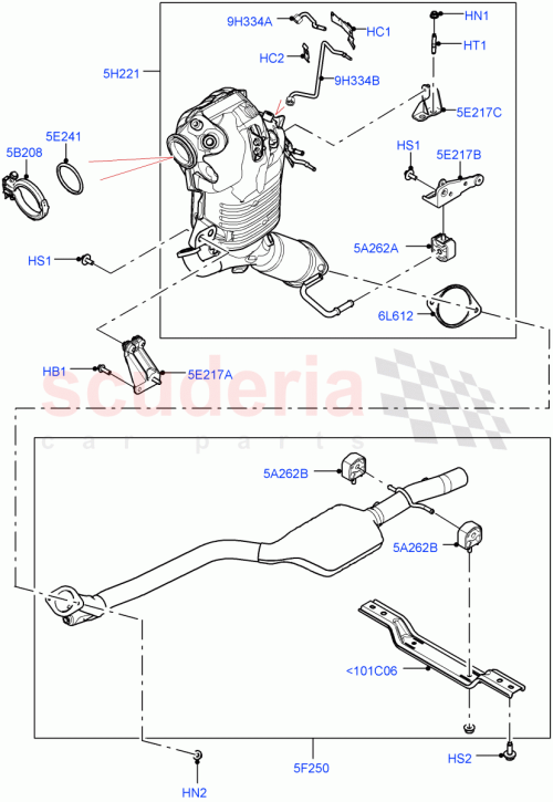 Part Diagram for Land Rover LR141517