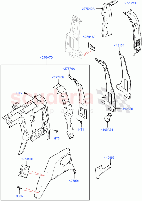 Part Diagram for Land Rover LR129293