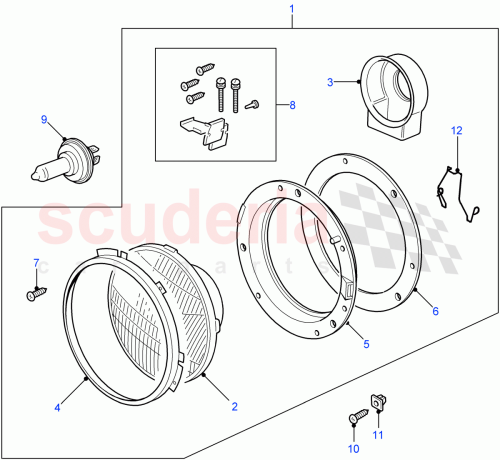 Part Diagram for Land Rover STC1851