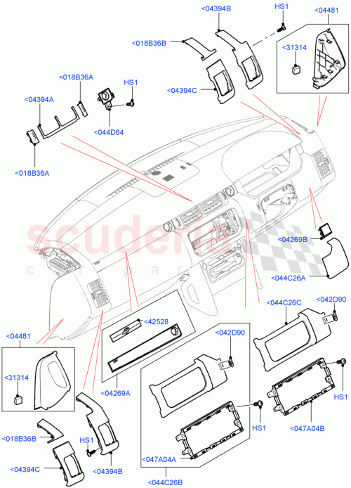 Part Diagram for Land Rover LR124698