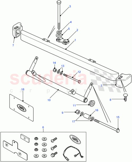 Part Diagram for Land Rover BH110241L