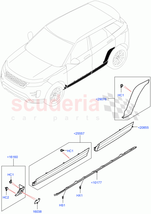 Part Diagram for Land Rover LR132774