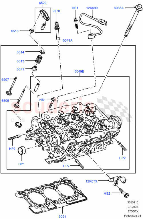 Part Diagram for Land Rover 1311283