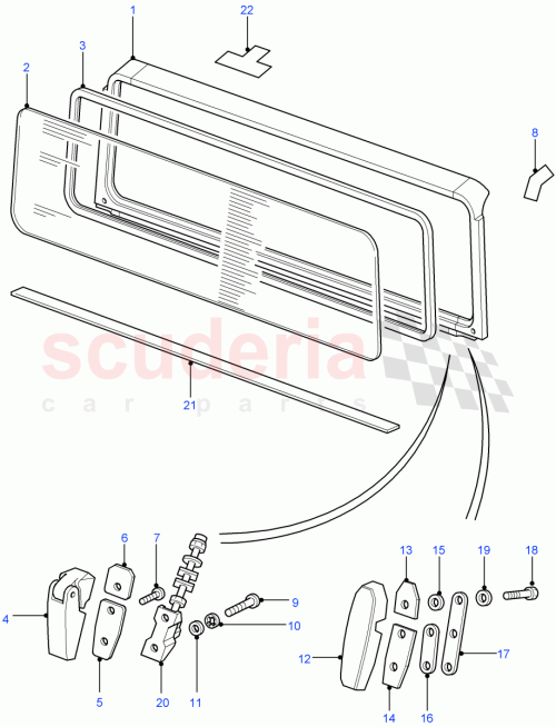 Part Diagram for Land Rover ENX500250