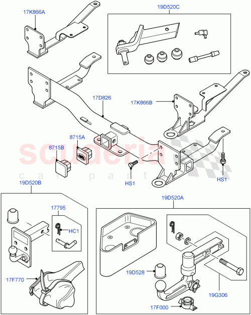 Part Diagram for Land Rover VUB000720