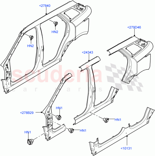 Part Diagram for Land Rover LR155803