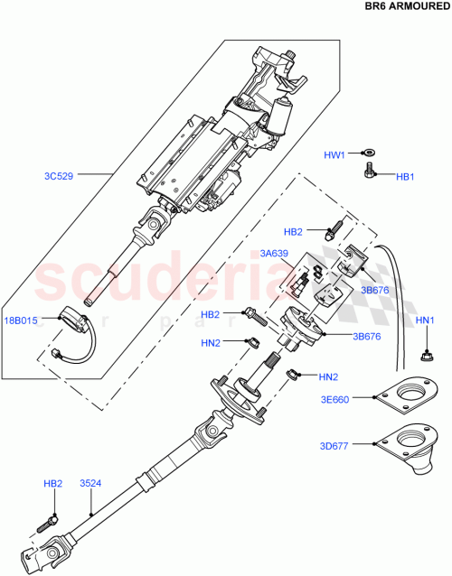 Part Diagram for Land Rover AHU760330