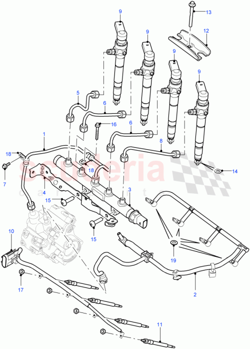 Part Diagram for Land Rover LR058107