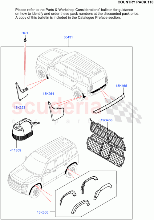 Part Diagram for Land Rover VPLE110CTY02