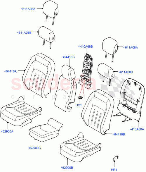 Part Diagram for Land Rover LR169421