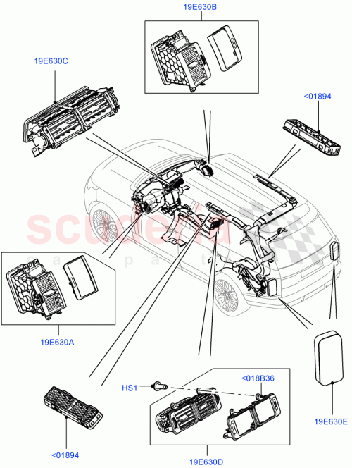 Part Diagram for Land Rover LR040340