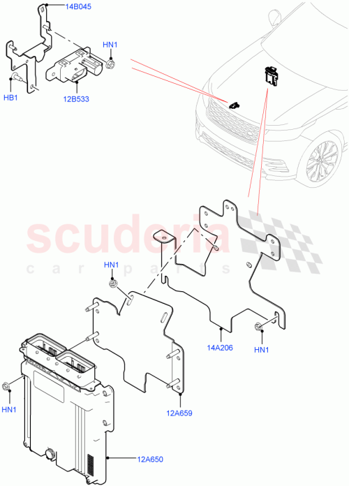 Part Diagram for Land Rover LR091851