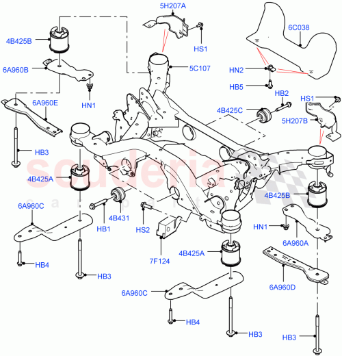 Part Diagram for Land Rover LR065714