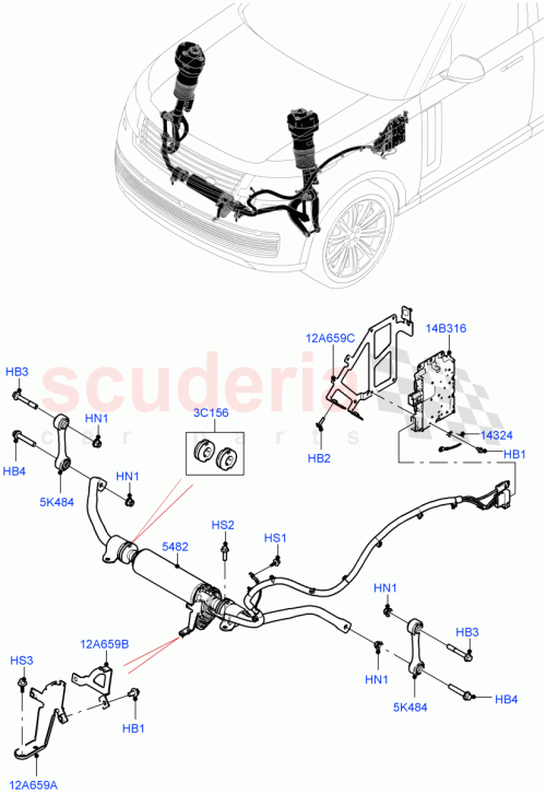Part Diagram for Land Rover LR154190