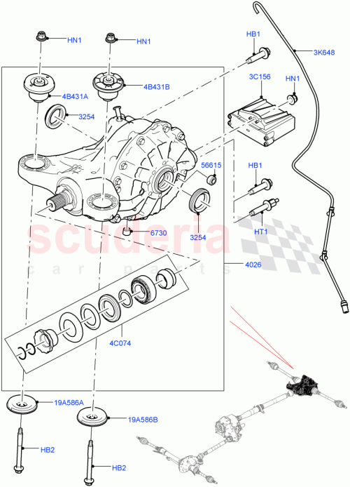 Part Diagram for Land Rover LR055253