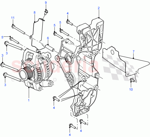 Part Diagram for Land Rover LR029982