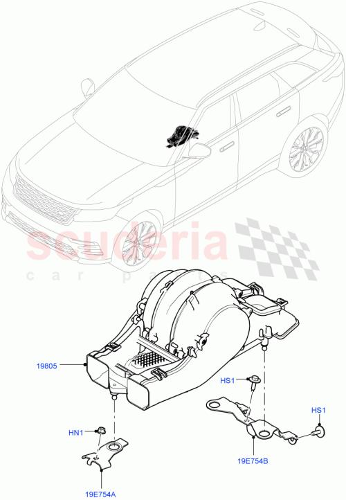 Part Diagram for Land Rover LR091451