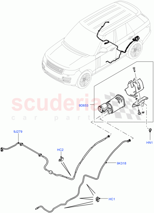 Part Diagram for Land Rover LR054015