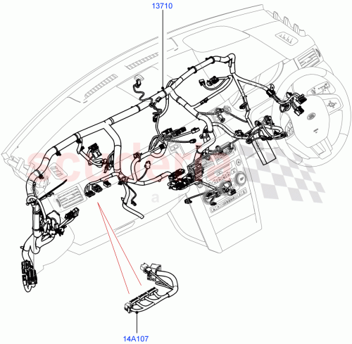Part Diagram for Land Rover LR143382