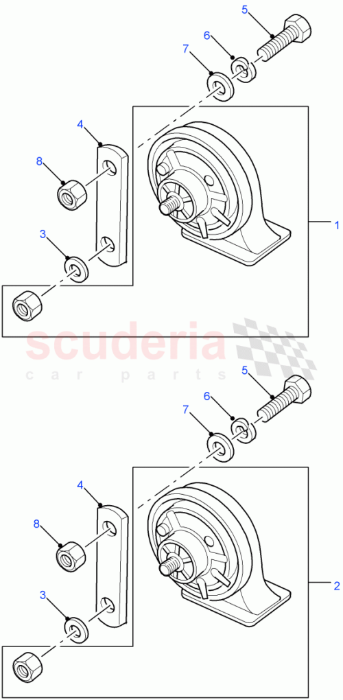 Part Diagram for Land Rover ASU710070