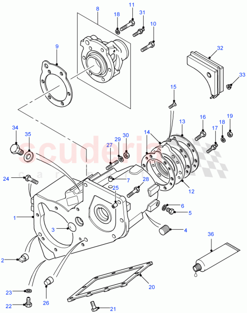 Part Diagram for Land Rover 232042
