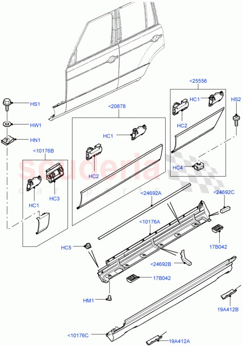 Part Diagram for Land Rover DYC000130