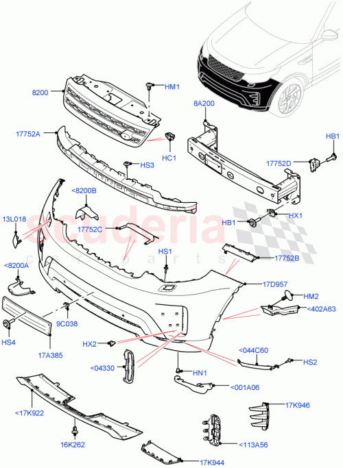 Part Diagram for Land Rover LR142431