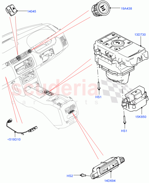 Part Diagram for Land Rover LR163442