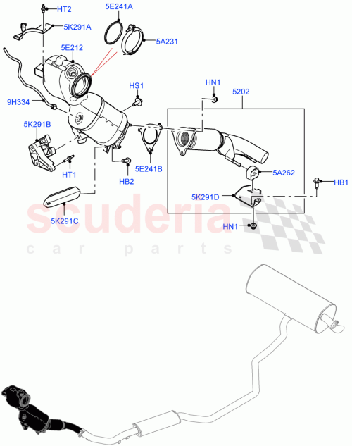 Part Diagram for Land Rover LR140512