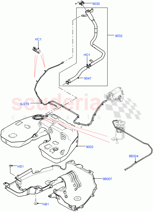 Part Diagram for Land Rover LR082728