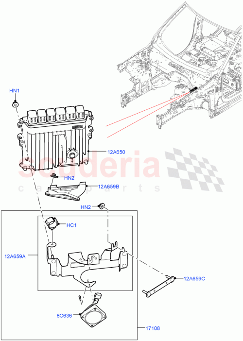 Part Diagram for Land Rover LR133740