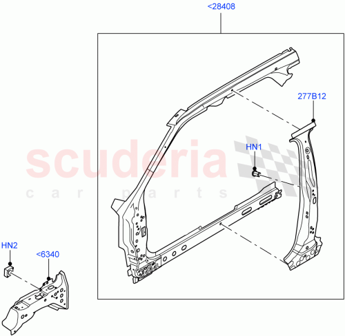 Part Diagram for Land Rover LR155805