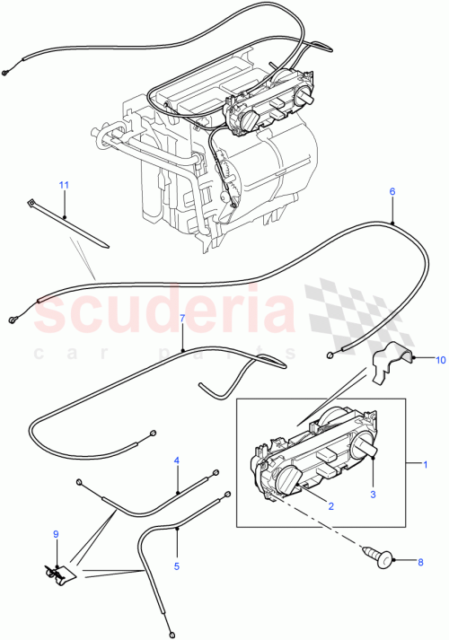 Part Diagram for Land Rover JFF500030
