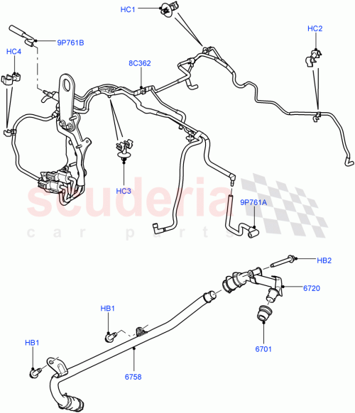 Part Diagram for Land Rover LR004542